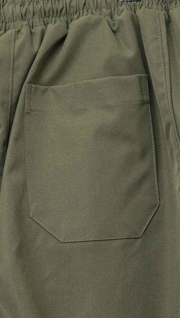 Space Wide Cut Pants Army Green