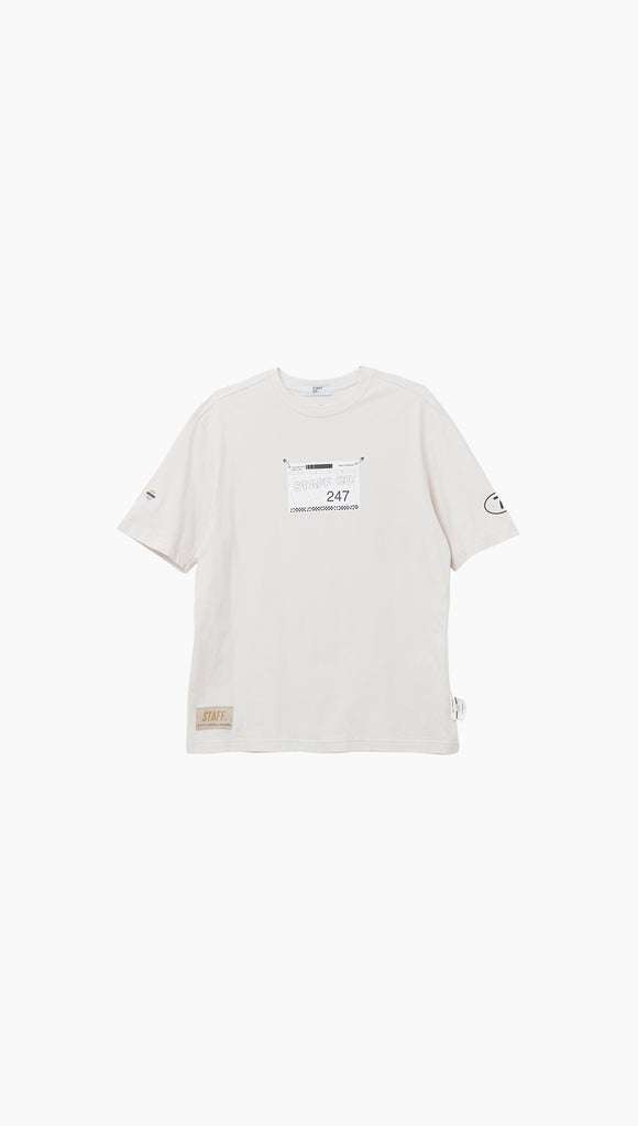 S6 Track Offwhite Tee