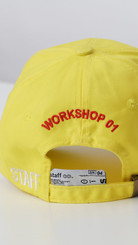 Staff Cap Prototype Label 02 Yellow