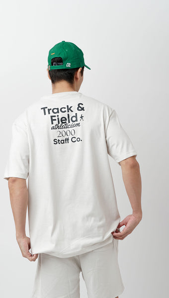 Track Uniform Off White Tee | staffco
